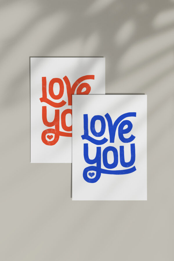 Carte postale “Love You”
