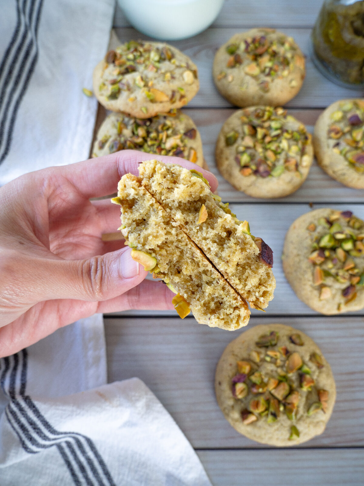 Délicieux cookies pistache, la gourmandise à croquer