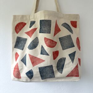 Tote bag forme géométrique
